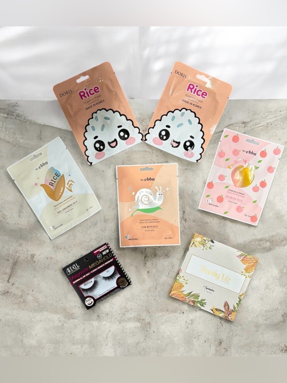 Ardell Magnetic Lashes, Stunning Life Faux Cils & K-Beauty Mask 7pc Set
